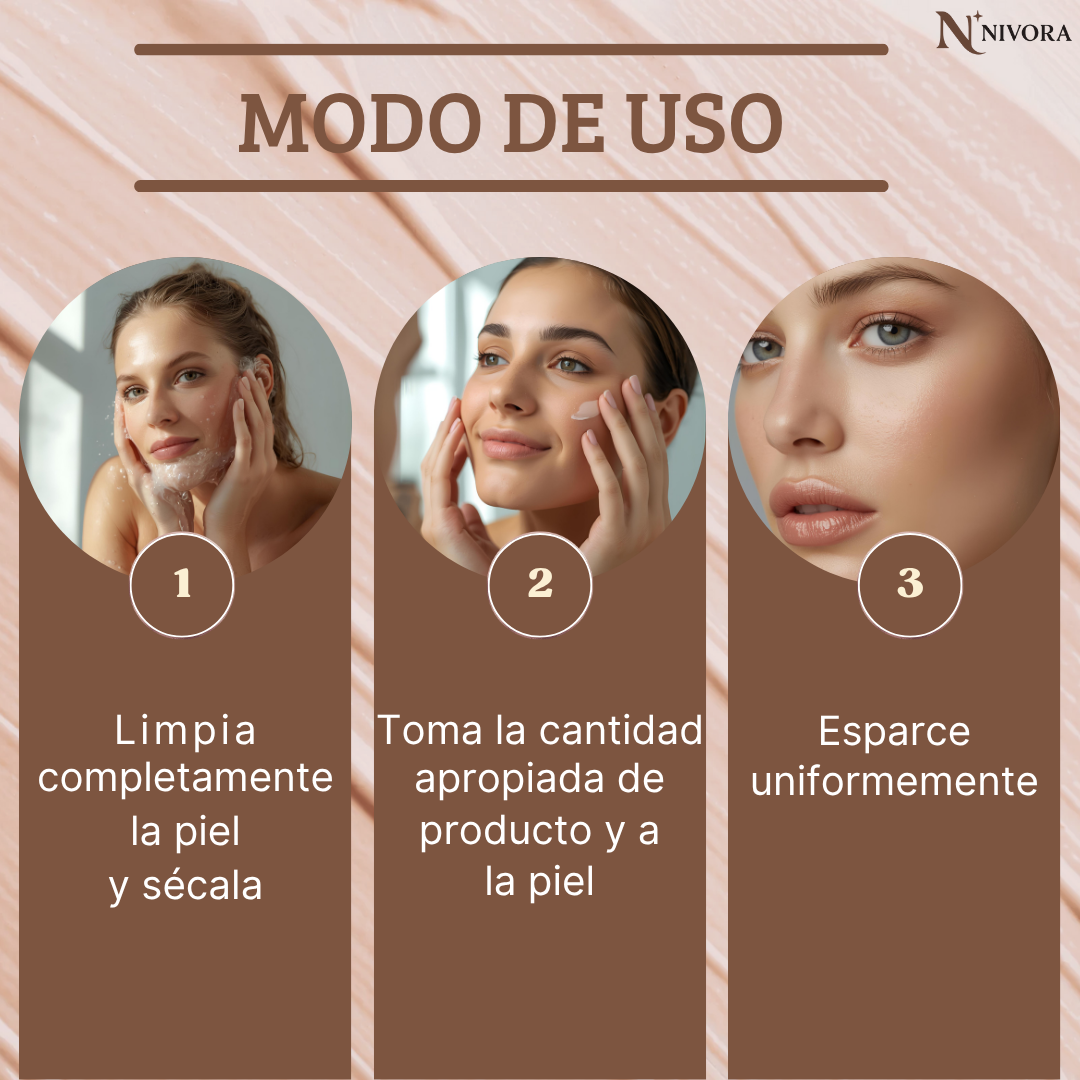 VelvetGlow-La base 4 en 1 que protege, hidrata, perfecciona y realza tu brillo natural.