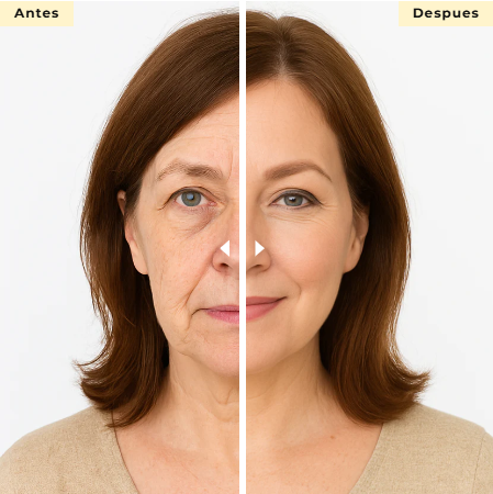 VelvetGlow-La base 4 en 1 que protege, hidrata, perfecciona y realza tu brillo natural.